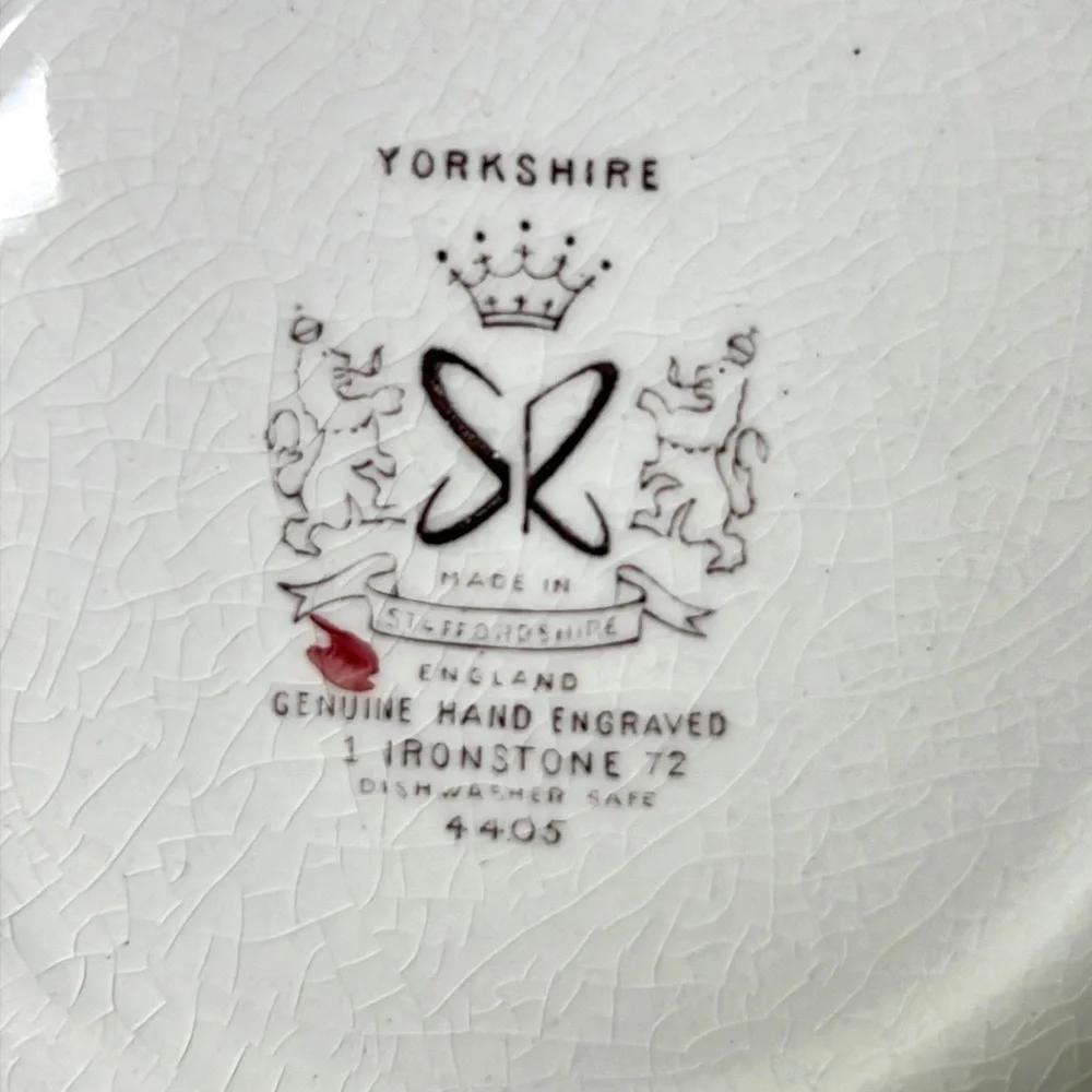 Yorkshire Multicolor by Staffordshire  Hand Engraved Ironstone 4405 Bowls (5)